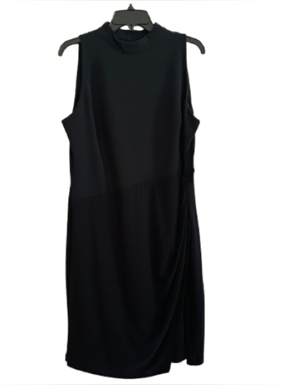 American Living Dress Sleeveless Black Mock-Neck Knee Length Dress Size 16 NEW